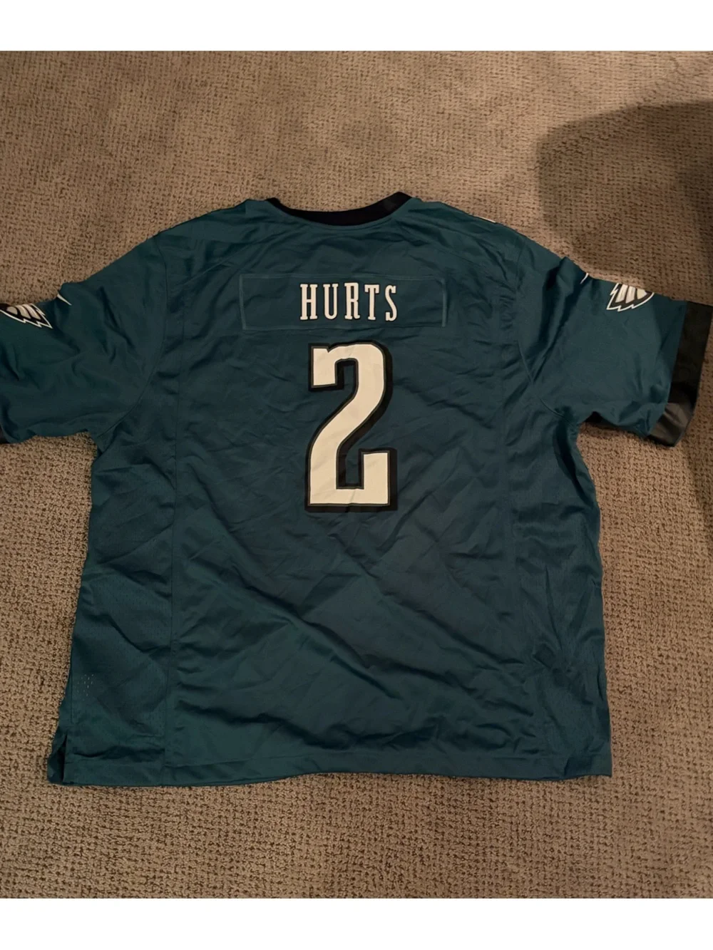 Nike Philadelphia Eagles Jalen Hurts Football Rare Rookie Number Jersey 4XL